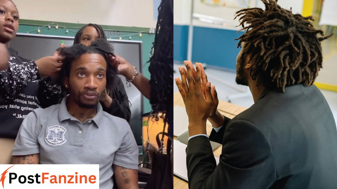 Teacher Students Unbraiding Hair