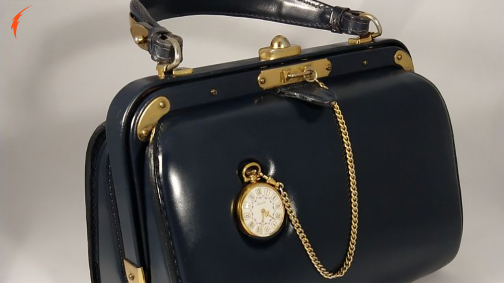 Desgranges Leather Clock Bag