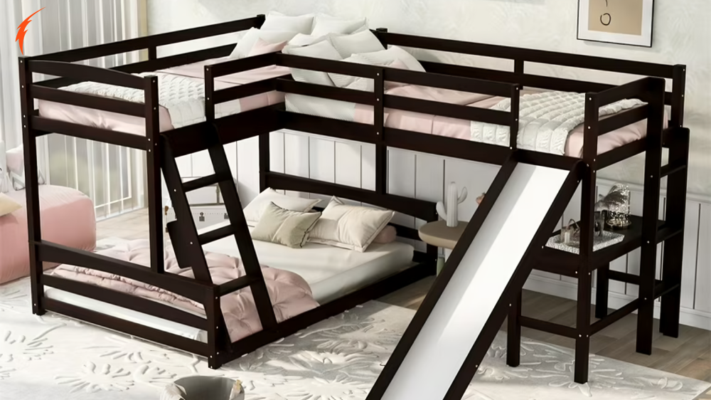 Bunk Bed with Slide and Stairs