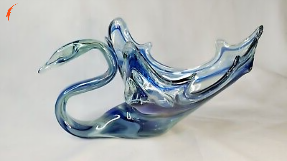 M. Stanek Handblown Glass Vase